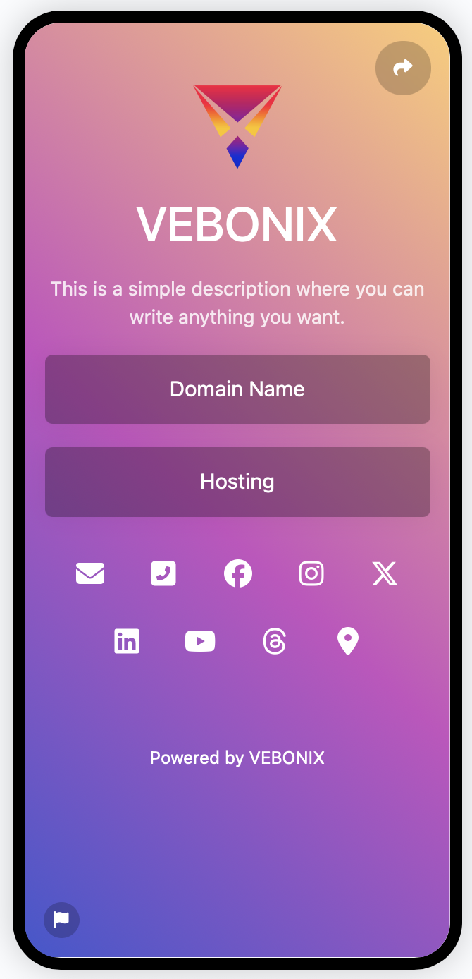 Screenshot of biolink page examples